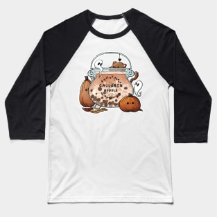 Fall Cauldron Bubble Tea Baseball T-Shirt